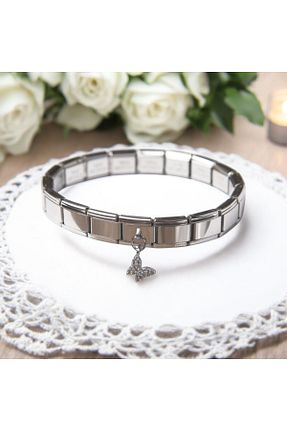 دستبند استیل (فولاد) متالیک زنانه استیل ضد زنگ COLLECTİON - کد 906316498