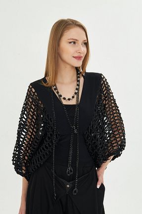گردنبند جواهر مشکی زنانه LAMANTE - کد 922481624
