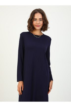 تونیک حجاب سرمه ای زنانه ویسکون Refka - کد 86885854