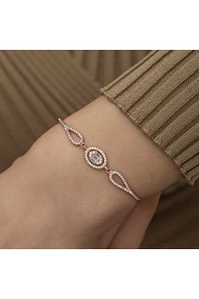 دستبند جواهر رنگی زنانه زیرکن STİLLOVE - کد 654393794