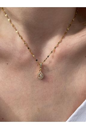 گردنبند استیل ( فولاد ) طلائی استیل ضد زنگ Hora - کد 922485065