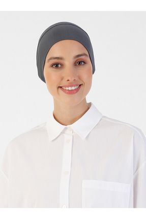 کلاه شنای حجاب طوسی زنانه Ecardin - کد 218365182