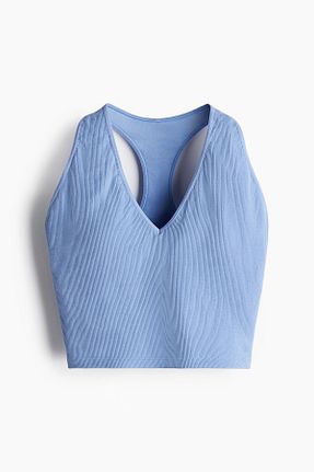 سوتین ورزشی آبی پلی استر H&M - کد 922491482