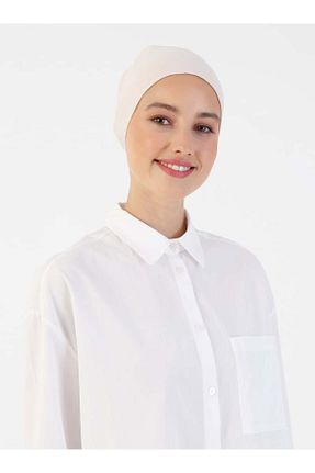 کلاه شنای حجاب بژ زنانه Ecardin - کد 205119211