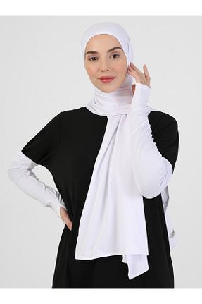 کلاه شنای حجاب سفید زنانه Ecardin - کد 364780321
