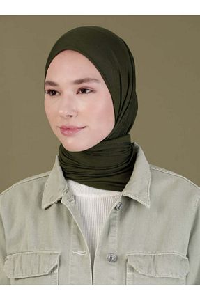 روسری خاکی ساده Ecardin - کد 354763872