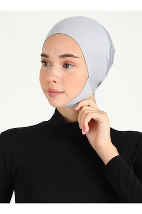 کلاه شنای حجاب طوسی زنانه Ecardin - کد 857361107