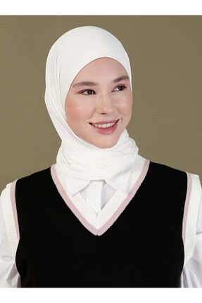 روسری بژ ساده Ecardin - کد 355099857
