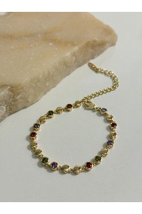 دستبند استیل (فولاد) رنگی زنانه رودیوم VELORA - کد 922550936
