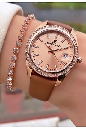 ساعت مچی بژ زنانه 36-40 میلی متر Daniel Klein - کد 368751327