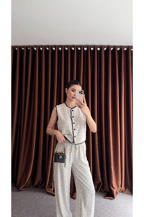 ست بالاتنه و پائین تنه رنگی زنانه تریکو HAZELANNA - کد 922586586