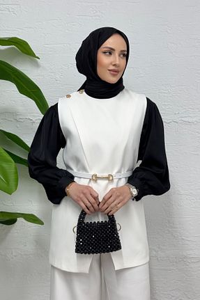 ست بالاتنه و پائین تنه حجاب نباتی رگولار STİLBOON - کد 922642617