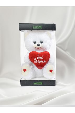 اسباب بازی مخملی سفید زنانه 30 cm Princess Bear - کد 922282752
