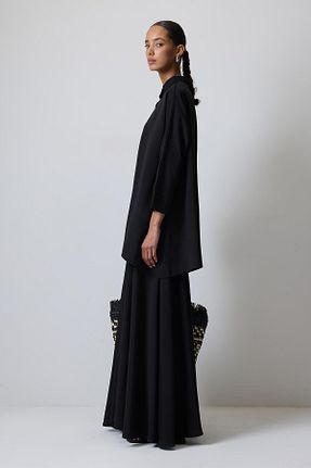 ست بالاتنه و پائین تنه حجاب مشکی زنانه اورسایز Touche Prive - کد 922653907