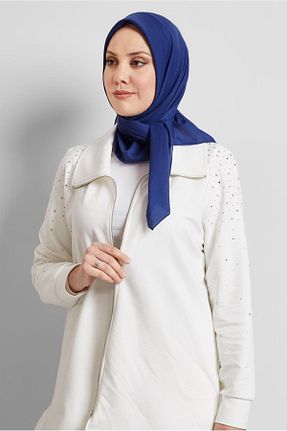 روسری سرمه ای پلی استر Alvina - کد 922659442