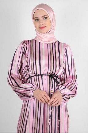 روسری صورتی پلی استر Alvina - کد 801205944