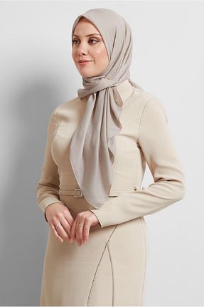 روسری بژ پلی استر Alvina - کد 922659437