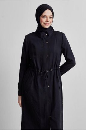 ترنچکت حجاب مشکی زنانه LyocelلیترKarışımlı Alvina - کد 922659339