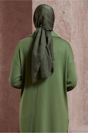 شال سبز زنانه پلی استر Alvina - کد 827127695