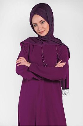 تونیک حجاب بنفش زنانه پلی استر Alvina - کد 872844535
