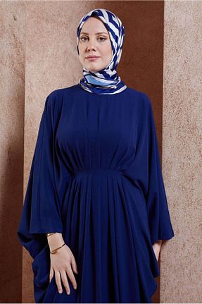 روسری سرمه ای پلی استر Alvina - کد 836008693