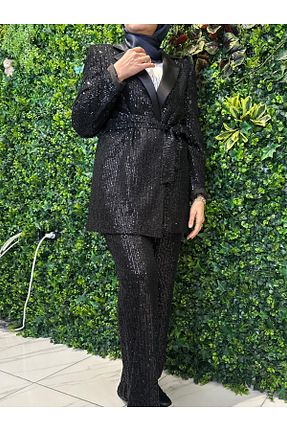 کت مشکی زنانه گشاد Cashmere Moda - کد 920125167