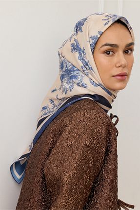 روسری سرمه ای İpek Tivil Qef - کد 922681179