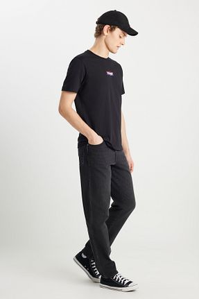 شلوار جین مشکی مردانه پاچه ساده Wrangler - کد 923322621