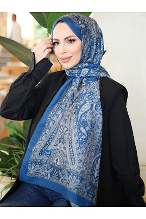 روسری رنگی پنبه پلی استر efdal şal eşarp - کد 922680340