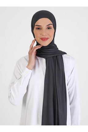 شال طوسی زنانه پنبه ای Ecardin - کد 475668051