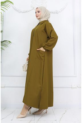 ست بالاتنه و پائین تنه حجاب سبز Relaxed sefamerve - کد 922685206
