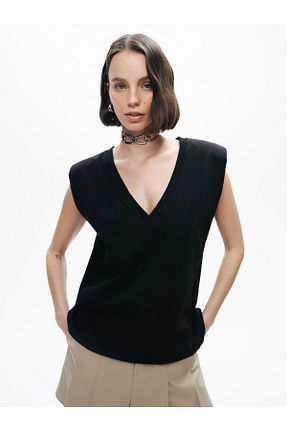 تیشرت مشکی زنانه رگولار Nocturne - کد 904709225