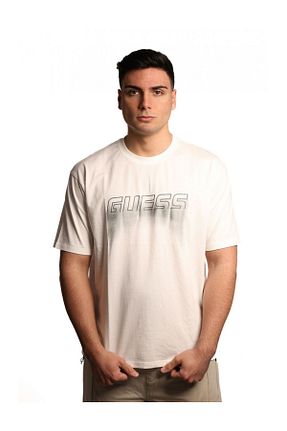 تیشرت سفید مردانه رگولار Guess - کد 894346996
