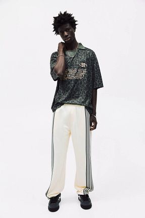 تیشرت خاکی مردانه Relaxed Pull & Bear - کد 922082407