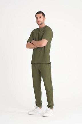 ست لباس راحتی سبز مردانه ساده BayBayan - کد 922686977