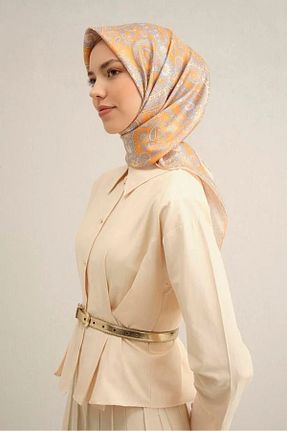 روسری نارنجی 90 x 90 Armine - کد 922695358
