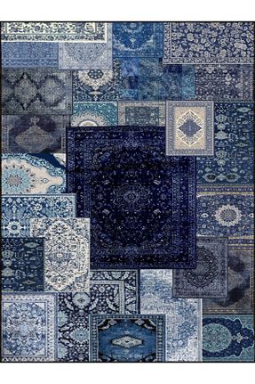 فرش رنگی قابل شستشو Rugs Modern Halı - کد 922692509