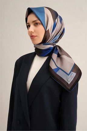 روسری آبی 90 x 90 Armine - کد 922694336
