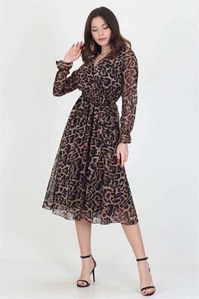لباس قهوه ای زنانه بافت dipmoda - کد 929303274