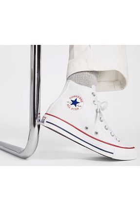 کفش اسنیکر سفید زنانه بند دار Converse - کد 922698757