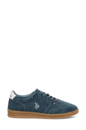 کفش اسنیکر آبی مردانه چرم اصل U.S. Polo Assn. - کد 896902423
