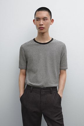 تیشرت آبی مردانه رگولار Massimo Dutti - کد 922712053