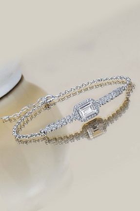 دستبند نقره سفید زنانه 925 عیار Else Silver - کد 48735557