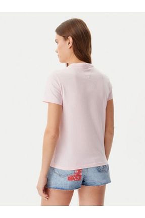 تیشرت صورتی زنانه رگولار Tommy Hilfiger - کد 922020265
