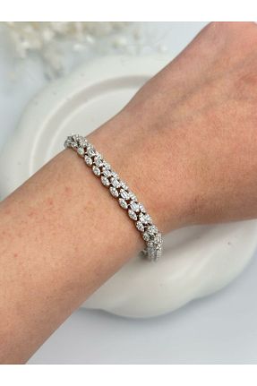 دستبند استیل (فولاد) رنگی روکش نقره MyladyAccessoriess - کد 922734267
