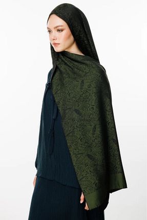 شال خاکی زنانه کشمیر Mooncorn - کد 900392477