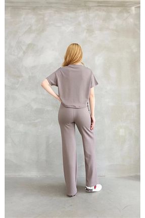 ست بالاتنه و پائین تنه قهوه ای زنانه رگولار REKA MODA - کد 922738372