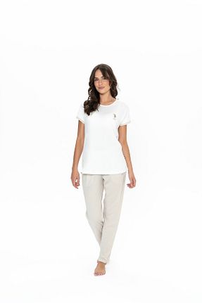 ست لباس راحتی نباتی زنانه ساده U.S. Polo Assn. - کد 922755248
