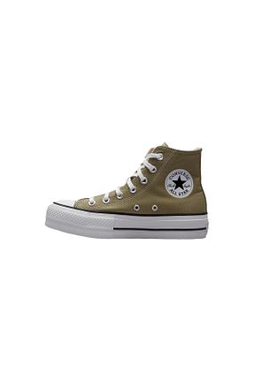 کفش اسنیکر سبز مردانه بند دار Converse - کد 865345550