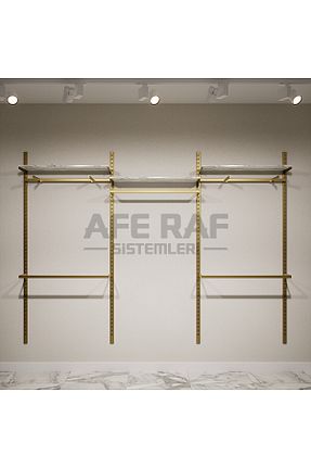 چوب لباسی طلائی فلزی AFE DEKOR - کد 379959500